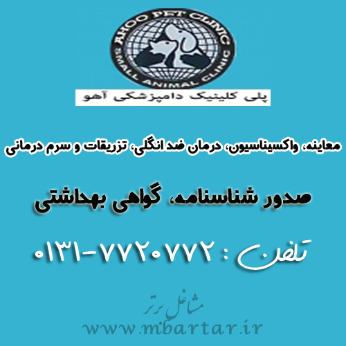 پلی کلینیک دامپزشکی آهو(رشت گلسار)