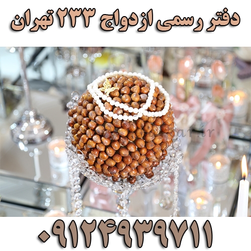 دفتر رسمی ازدواج 233 تهران