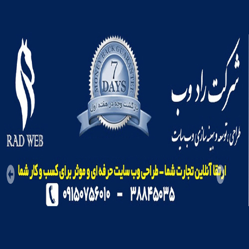 شرکت راد وب(طراحی وب سایت )